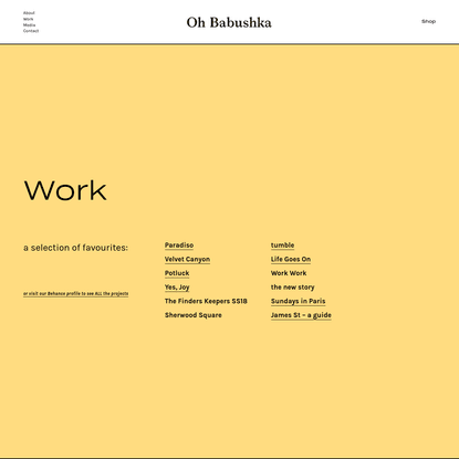 Work - Oh Babushka