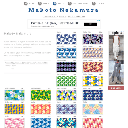 Makoto Nakamura " Tessellation Database