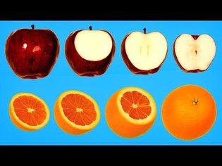 Hidden Patterns Inside Fruits and Vegetables - YouTube