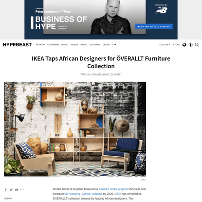 IKEA Taps African Designers for ÖVERALLT Furniture Collection