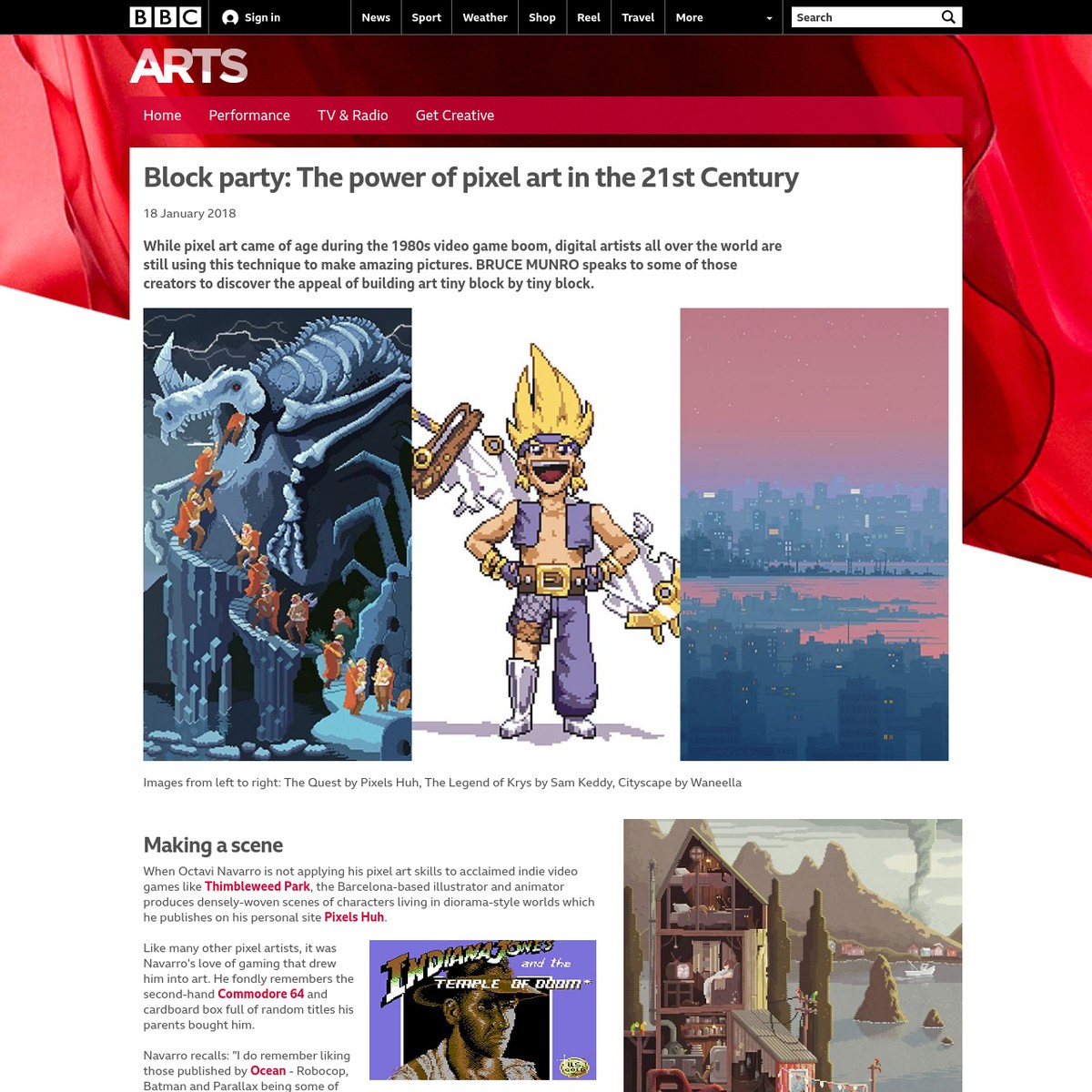 BBC Arts - BBC Arts - Block party: The power of pixel art in the 21st Century — Are.na