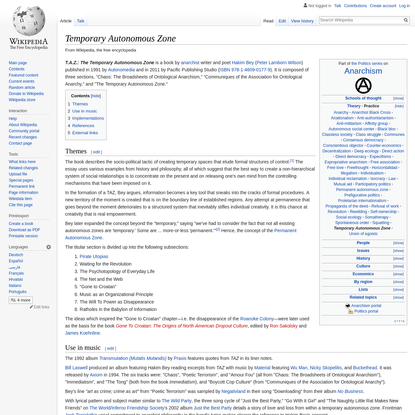 Temporary Autonomous Zone - Wikipedia