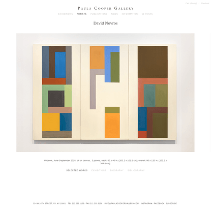 David Novros - Selected Works | Paula Cooper Gallery