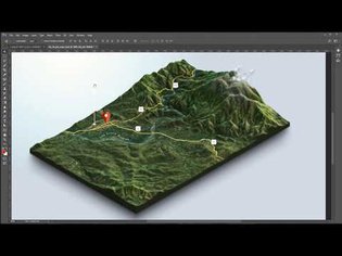 From Google Maps and heightmaps to 3D Terrain - 3D Map Generator Terrain - Photoshop