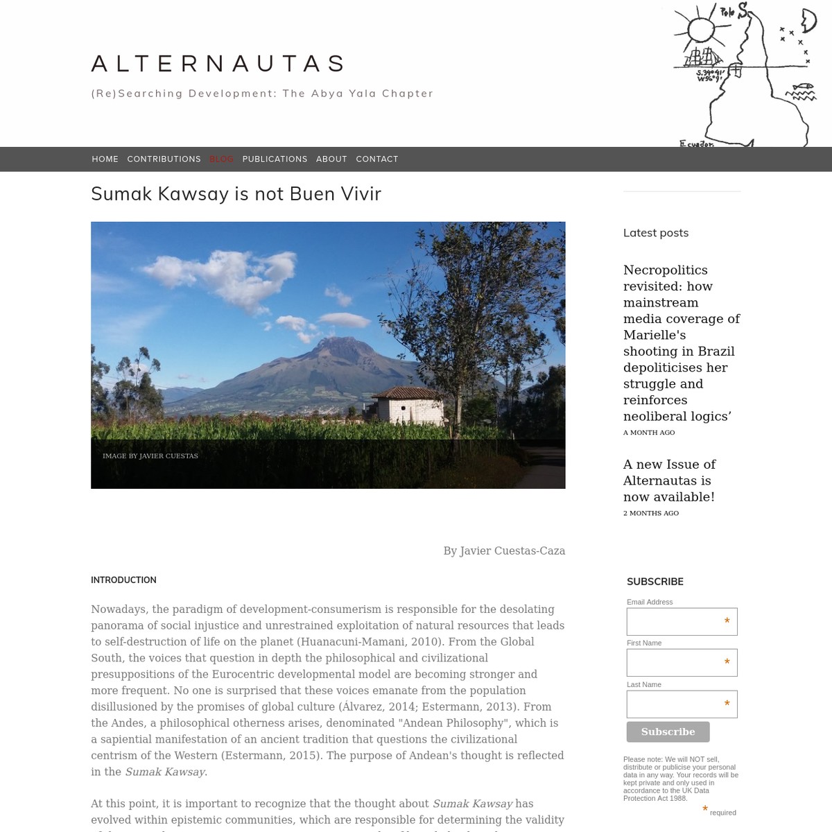 Sumak Kawsay is not Buen Vivir — Are.na