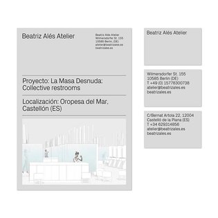 #fromthearchives Visual identity for BEATRIZ ALÉS ATELIER, an architecture practice with offices in Castellón (Spain) and Be...