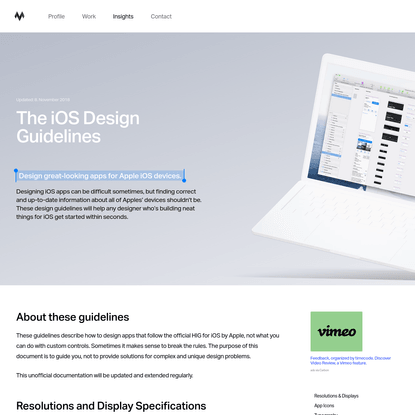 The iOS Design Guidelines - Ivo Mynttinen / User Interface Designer