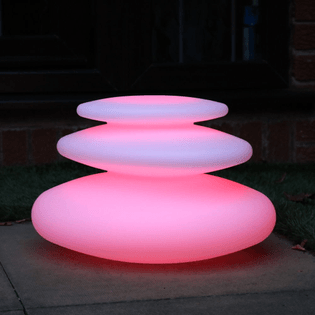 Stacked LED Pebble Lights