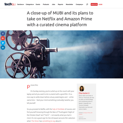 Taking on Netflix and Amazon Prime: A spotlight on MUBI