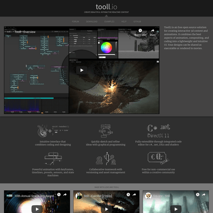 tooll.io - Create beautiful interactive realtime content