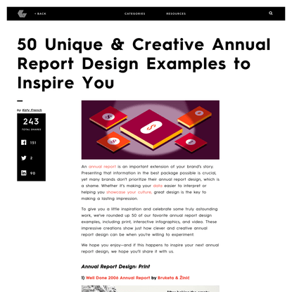 50 Unique &amp; Creative Annual Report Design Examples to Inspire You