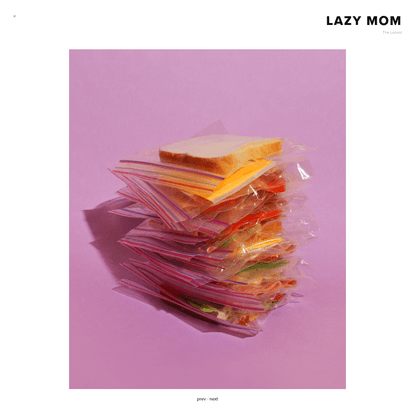 LAZY MOM Stacked Sandwich