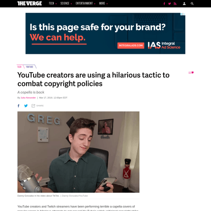 YouTube creators are using a hilarious tactic to combat copyright policies