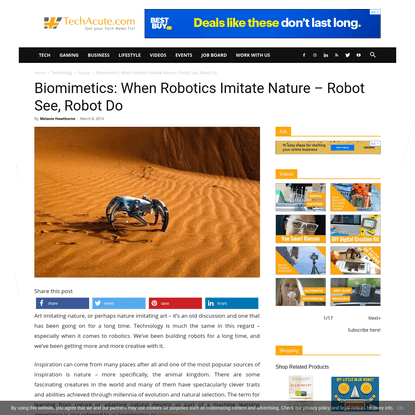 Biomimetics: When Robotics Imitate Nature - Robot See, Robot Do - TechAcute