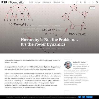 Hierarchy Is Not the Problem... It's the Power Dynamics | P2P Foundation