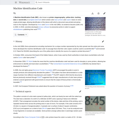 Machine Identification Code - Wikipedia