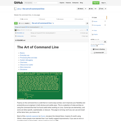 jlevy/the-art-of-command-line