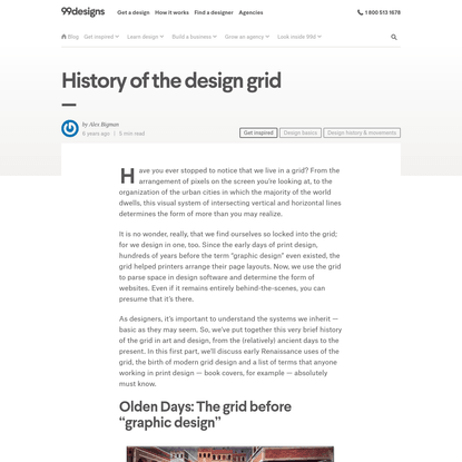 History of the design grid