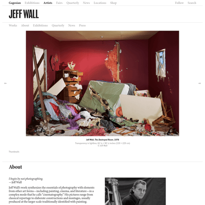 Jeff Wall | Gagosian