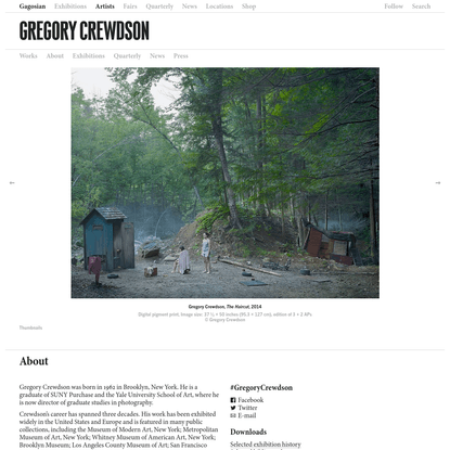 Gregory Crewdson | Gagosian