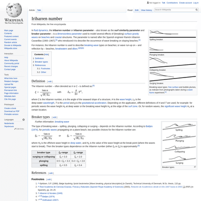Iribarren number - Wikipedia