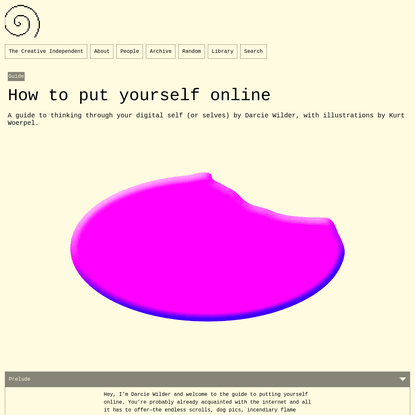 How to put yourself online – The Creative Independent