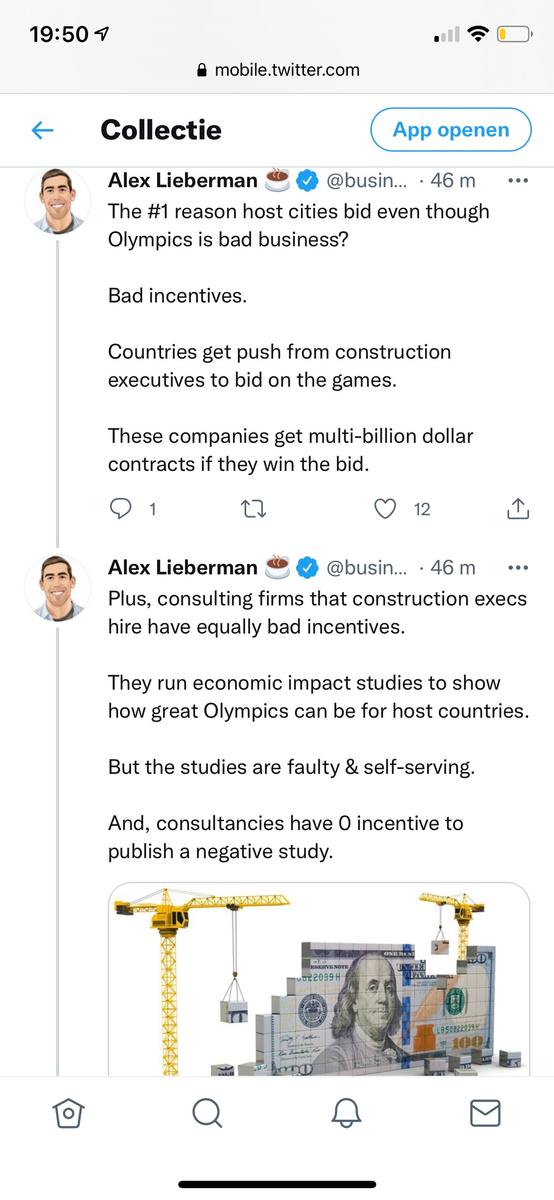 Organizing the Olympics as a way to ‘stimulate the economy’