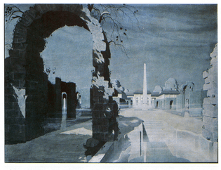 Георгій Нарбут: «Руїни біля палацу», 1914−1915