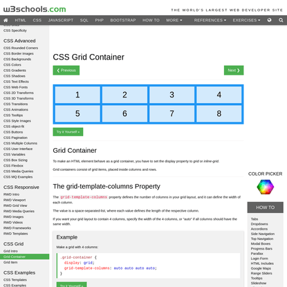 CSS Grid Container