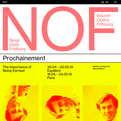NOF - Nouvel Opéra Fribourg - Neue Oper Freiburg